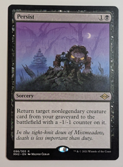 MTG - 1x Persist - Modern Horizons 2 - NM/LP - Rare Black - Magic The Gathering - Image 1