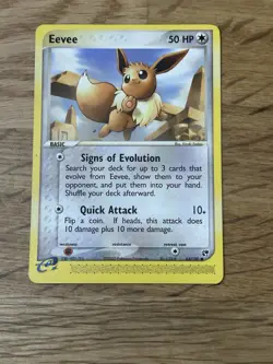 Mint Pokemon Eevee 63/100 Sandstorm NM M Card E-Reader Ereader - Image 2
