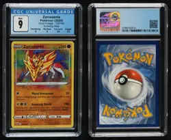 Amazing Rare - Zamazenta Pokemon Sword & Shield Vivid Voltage CGC 9 Mint - Image 3