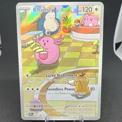 Pokemon Chansey 187/167 Sv06 Twilight Masquerade Illustration Rare Full Art Holo - Image 1