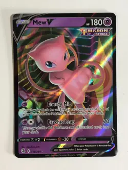 Pokemon TCG Fusion Strike Mew V 113/264 Near Mint - Image 1