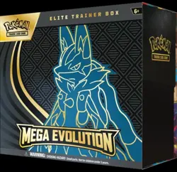 Pokemon TCG Mega Evolutions Elite Trainer Box Lucario Art Sealed - Image 1