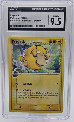 Psyduck 81/110 EX Holon Phantoms Delta Species CGC 9.5 2006 Pokemon TCG English - Image 1