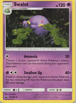 Swalot 58/168 Celestial Storm Pokemon Yuka Morii LP - Image 1