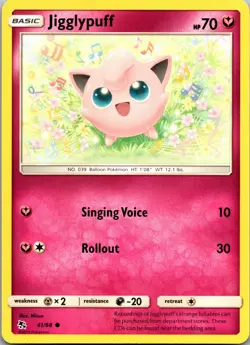 Jigglypuff 41/68 Common Hidden Fates Pokemon Near Mint - Image 1