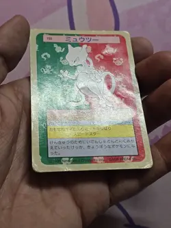 Mewtwo No. 150 Green Back Topsun 1997 Pokemon Japanese DAMAGED - Image 5