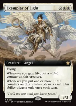 Exemplar of Light R Extended Art Regular #445 | FDN Foundations | MTG - Image 1