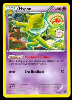 Pokemon HYPNO 51/122 - XY BREAKpoint - RARE - NEAR MINT/MINT - Image 1