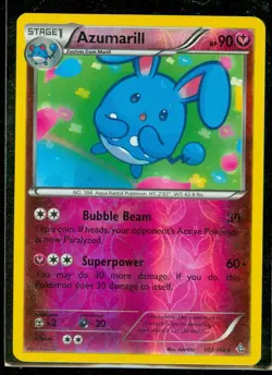 Pokemon AZUMARILL 103/160 - XY Primal Clash RARE Rev Holo - NEAR MINT/MINT - Image 1