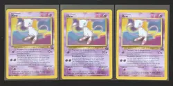 2000 POKEMON BLACK STAR PROMO NON HOLO MEW X3 NM SET 🔮 - Image 1