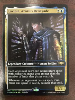 Lavinia, Azorius Renegade NM FOIL PROMO Ravnica Allegiance MTG FREE SHIPPING - Image 1