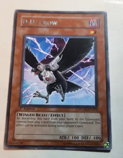 Yu-Gi-Oh! TCG D.D. Crow Strike of Neos STON-EN024 1st Edition Rare - Image 1