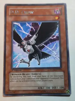 Yu-Gi-Oh! TCG D.D. Crow Strike of Neos STON-EN024 1st Edition Rare - Image 5