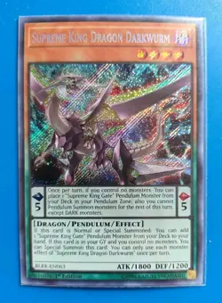 Near Mint Yugioh Supreme King Dragon Darkwurm BLRR-EN063 Secret Rare 1st Edition - Image 1