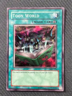 Yugioh Toon World Unlimited Edition Super Rare MRL-076 LP - Image 1