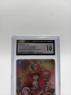 2023 ONE PIECE JPN SHONEN JUMP ISSUE NO. 36-37 MONKEY D. LUFFY CGC 10 GEM MINT - Image 2