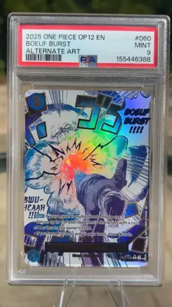ONE PIECE OP12 LEGACY OF THE MASTER ALT ART #060 BOEUF BURST MINT - Image 1