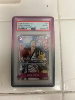 Zoro-Juurou 067 One Piece Gold Championship 2025-26 Event Pack GEM MINT PSA 10 - Image 1