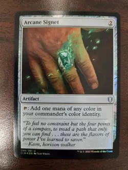 Arcane Signet NM FOIL Commander Legends: Battle for Baldur's Gate MTG - Image 1
