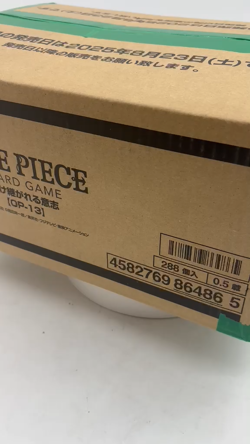 One Piece TCG JAPANESE OP-13 Carrying On His Will 12-Booster Box Case SEALED - Image 2