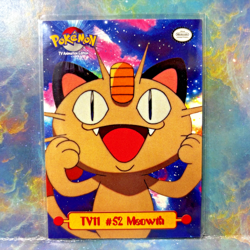 Meowth #52 Pokemon Topps TV Animation Card - Image 1