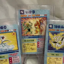1996 Japanese Pokemon TCG 3-Card Lot Charizard Machamp Jolteon Machamp Lapras - Image 3