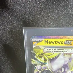 Pokemon TCG Mewtwo ex Full Art Tera Double Rare Holo SV04 058/182 Card - Image 3