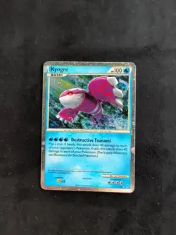 Pokemon TCG Kyogre Call of Legends SL6 Shiny Holo Rare Card 2011 LP - Image 1