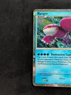 Pokemon TCG Kyogre Call of Legends SL6 Shiny Holo Rare Card 2011 LP - Image 3