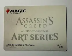 ALTAIR IBN-LA'AHAD ART CARD 15 : UNIVERSES BEYOND: ASSASSIN'S CREED MTG NM - Image 2