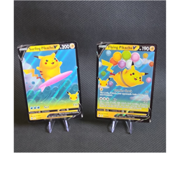 Pokemon Celebrations Surfing Pikachu V & Flying Pikachu V Holo Lot 2 Cards NM+ - Image 1