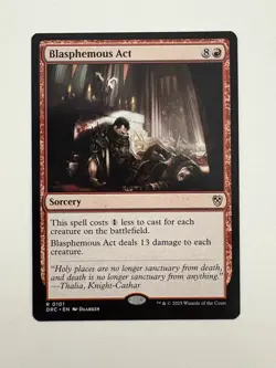 Blasphemous Act MTG Magic the Gathering Card NM Near Mint DRC - Image 1
