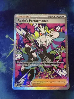 Roxie’s Performance SIR 121/086 Chaos Rising Pokemon Card - Image 1