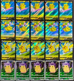 Pikachu V Flying Pikachu Surfing Pikachu Chinese Pokemon Cards Holo Lot 20 NE40 - Image 1