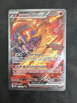 Team Rocket's Moltres ex - (Destined Rivals Stamp) 229/182 Miscellaneous Cards & - Image 1
