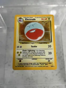 Pokemon ELECTRODE Holo Rare Jungle No Symbol Error Misprint Card 2/64 VTG 1999 - Image 2