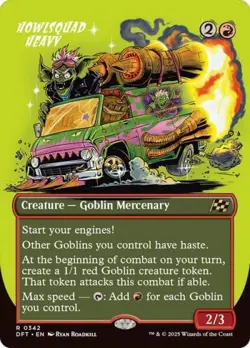 Howlsquad Heavy (Borderless) -Foil Near Mint MTG Aetherdrift - Image 1