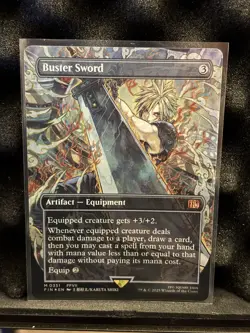***FOIL Borderless Buster Sword*** MTG Final Fantasy - Image 1