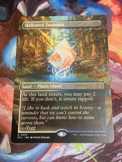Hallowed Fountain (Borderless) Lorwyn Eclipsed - Rare Land Mint - Image 1