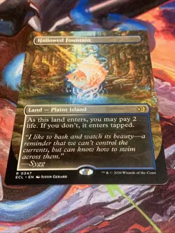 Hallowed Fountain (Borderless) Lorwyn Eclipsed - Rare Land Mint - Image 4
