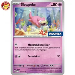 Slowpoke Indomilk Promo 197/SV-P Stamped Pokemon TCG Indonesia - Image 1