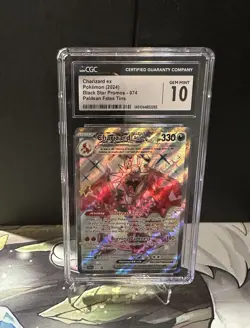 Charizard Ex (2024) Pokemon Black Star Promo Paldean Fates #074 CGC 10 Gem Mint - Image 1