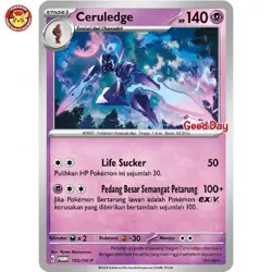 Ceruledge Promo 150/SV-P Good Day Promo Stamp Pokemon TCG Indonesia - Image 1