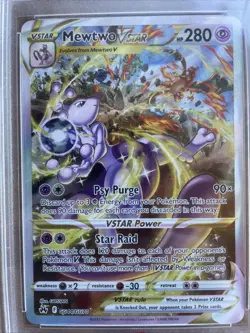 Mewtwo VSTAR Crown Zenith GG44/GG70 PSA 9 Pokemon Mint Full Art - Image 2