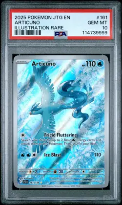 2025 POKEMON JTG EN-JOURNEY TOGETHER ILLUSTRATION RARE #161 ARTICUNO PSA 10 - Image 1