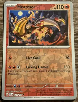 Pokemon Heatmor 031/162 Temporal Forces Reverse Holo NM/M (L) - Image 1