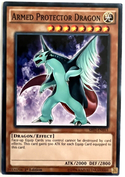 YuGiOh! - Armed Protector Dragon - SR02-EN013 - 1st Edition - Common - Image 1
