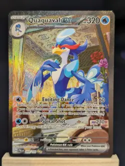 Rare Pokemon TCG Quaquaval ex 260/193 Special Illustration Holo Sv02 - Image 1