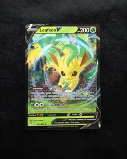 Pokemon TCG: Leafeon V 007/203 Ultra Rare - Evolving Skies - Image 1