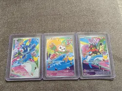 Pokemon First Partner Illustration Collection Series 1 Alolan Starters Promo Set - Image 1